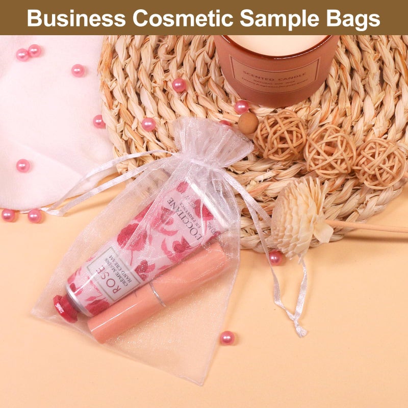 SumDirect 100Pcs 4x6 inches Sheer Organza Bags Jewelry Drawstring Pouches Wedding Party Christmas Favor Gift Bags - Image 5